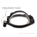 3 modes flashlight rechargeable zoom focus headlamp